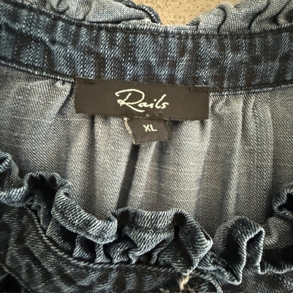 Women's Rails Shawna Denim Medium Wash Midi Dress Size  XL-Barely worn was $178 - Picture 7 of 10